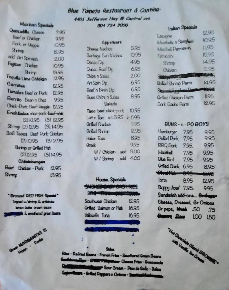 Blue Tomato Menu image 3